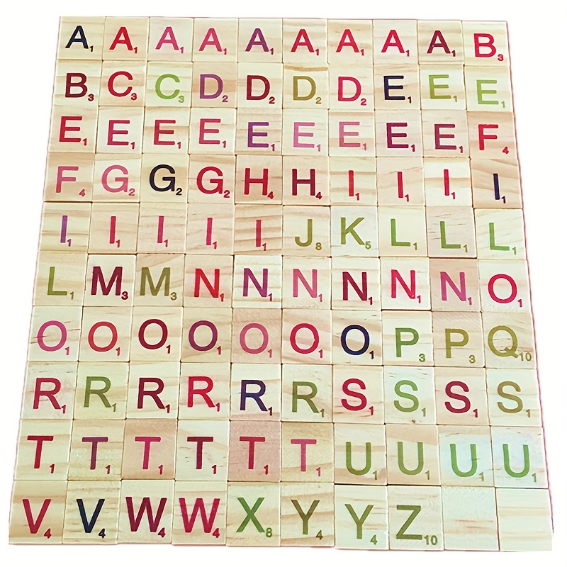500 Wood Letter Tiles scrabble Letters For Crafts Diy Wood - Temu