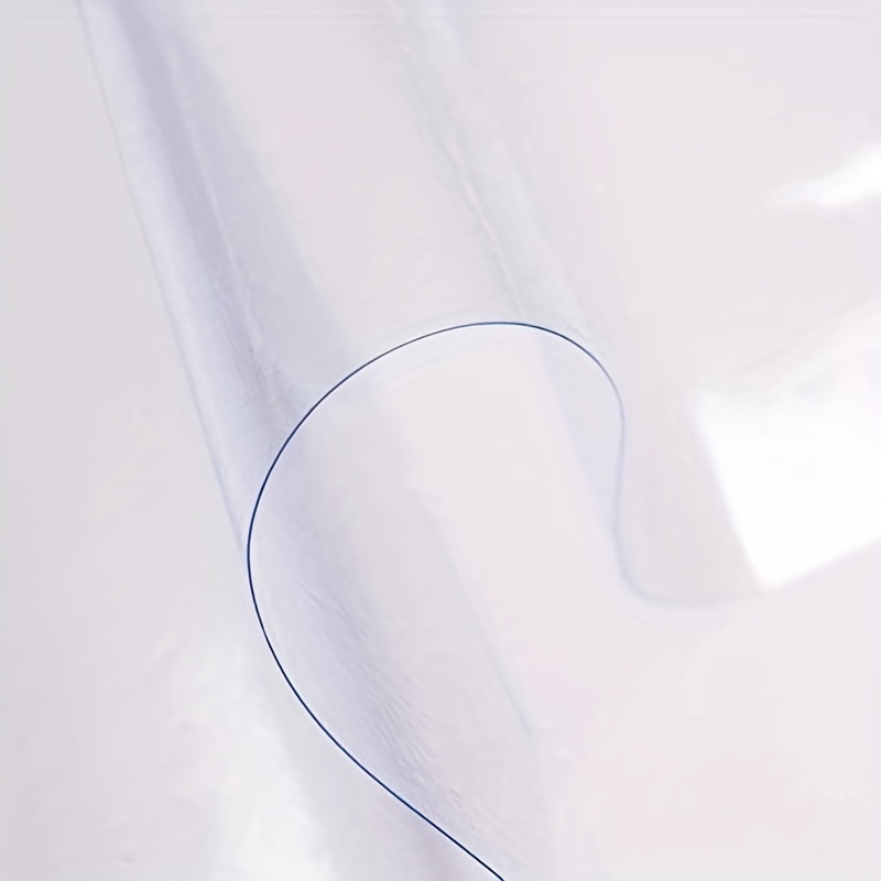 Vinilo Transparente Protector Pared, Ultra delgado 1.5 mm Impermeable,  Manteles Hule Modernos Fácil de Limpiar, Manteles de Mesa para Escritorio