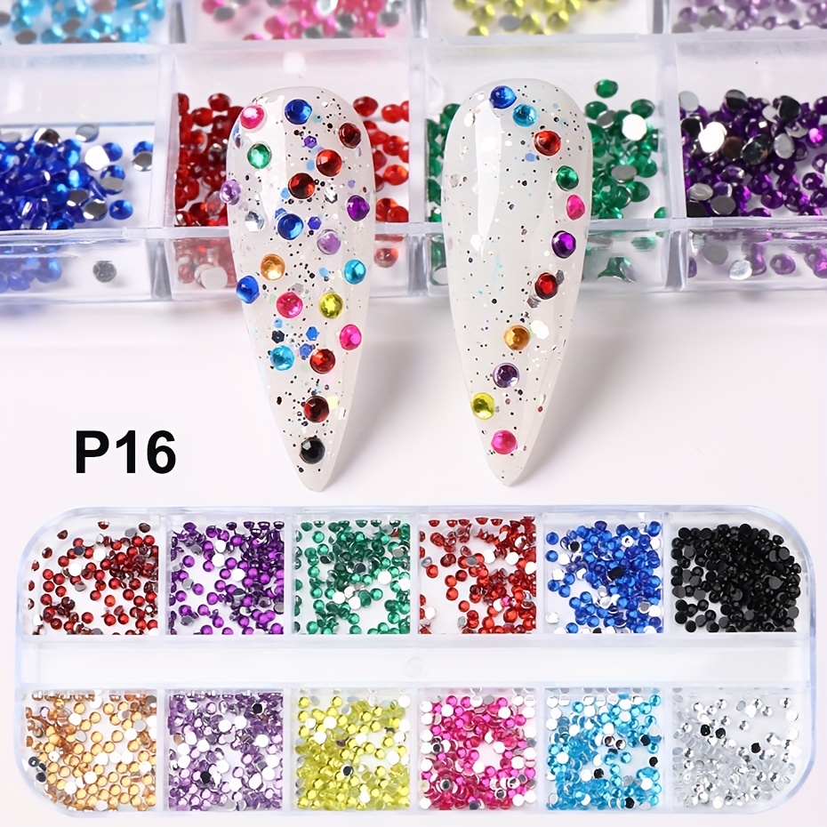 Blue Nail Art Rhinestones, Glass Crystal Gems Nail Jewelry 3d Flatback  Multi Shapes Nail Rhinestone For Nail Art Decoration - Temu United Arab  Emirates