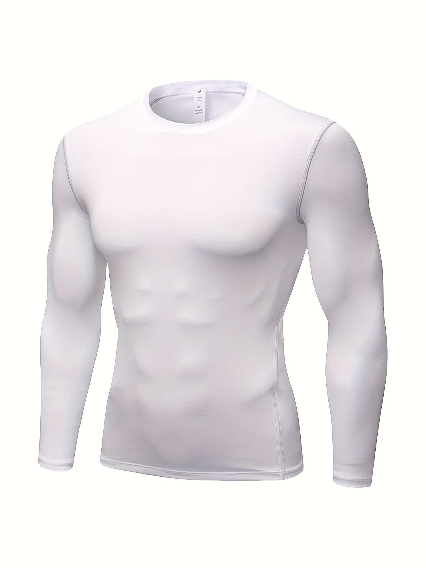  4 Pack:Mens Long Sleeve T-Shirt Workout Clothes