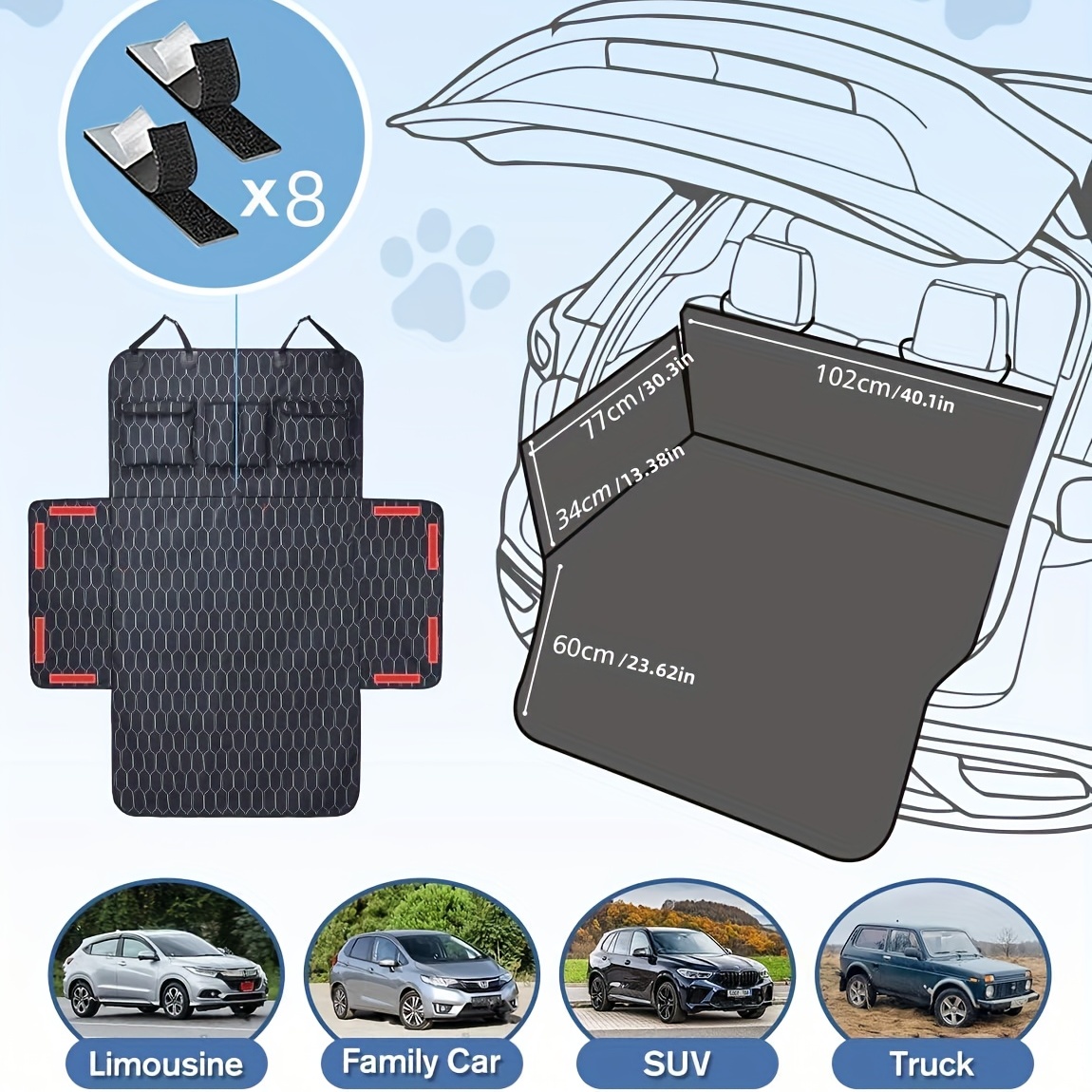 Dog Car Seat Cover Dog Blanket For Cars Back Seat And Boot - Temu