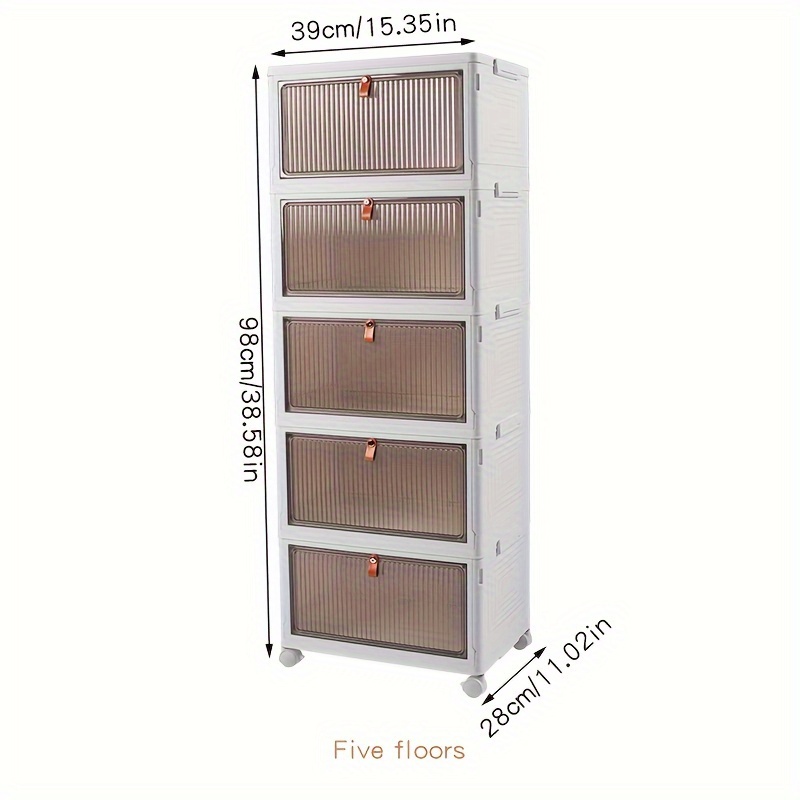 Storage Box Container Movable Large Capacity Storage Cabinet - Temu