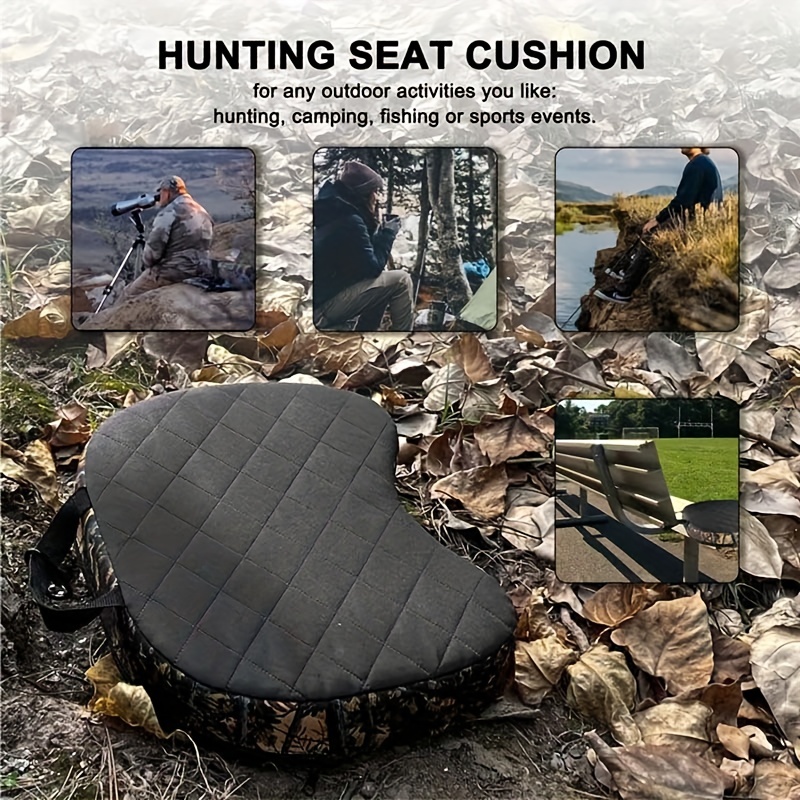 Hunting Seat Cushion with Handle Camping Cushion Thickened with