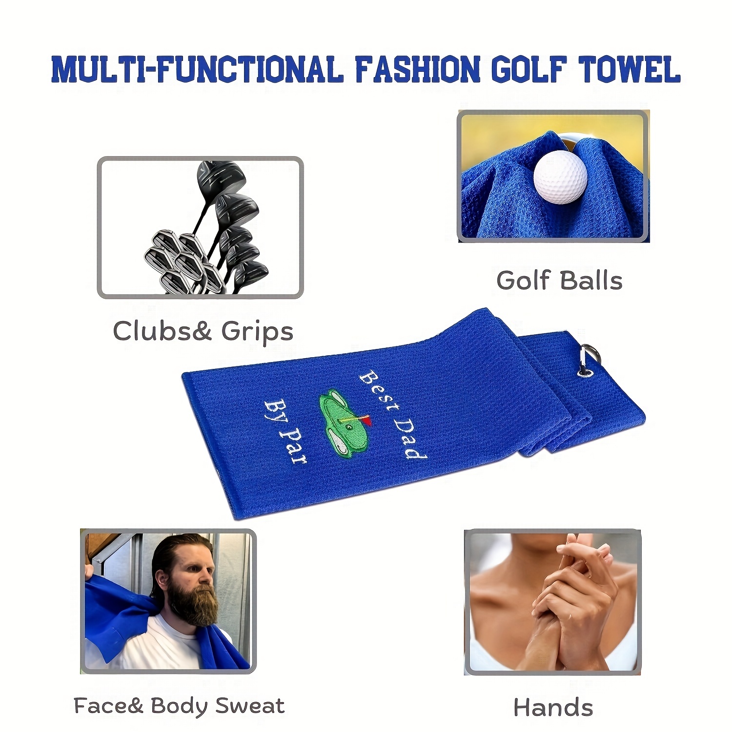 Embroidered Funny Golf Towel With Clip Perfect Golf Gifts - Temu