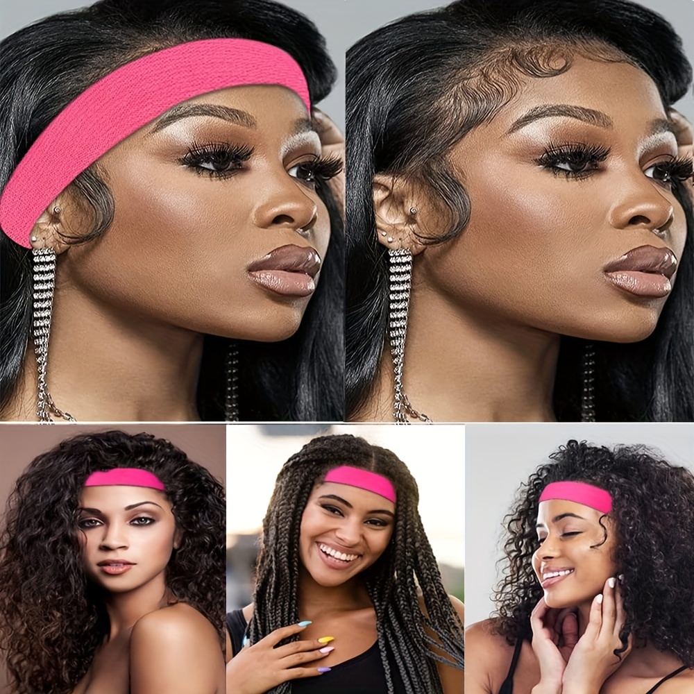 Wig Kit for Lace Front Wigs for Beginners 7Pcs Lace Melting Elastic Band  for Wigs Edge Laying Scarf with Wig Caps Eyebrow Razors Tweezers Edge Brush  Wig Grip Headband Mini Scissors Wig