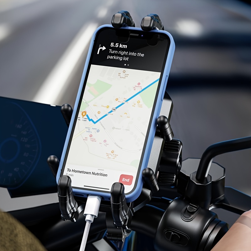 Motorcycle Phone Mount With Shock Absorber And High Speed - Temu Philippines