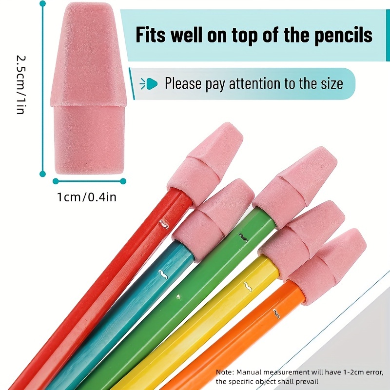 Erasers for Pencils 120 Pack Pencil Top Erasers Eraser Caps Pencil