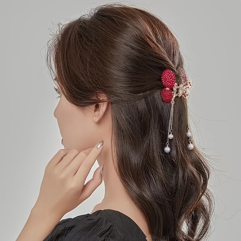 accessorio per capelli con strass