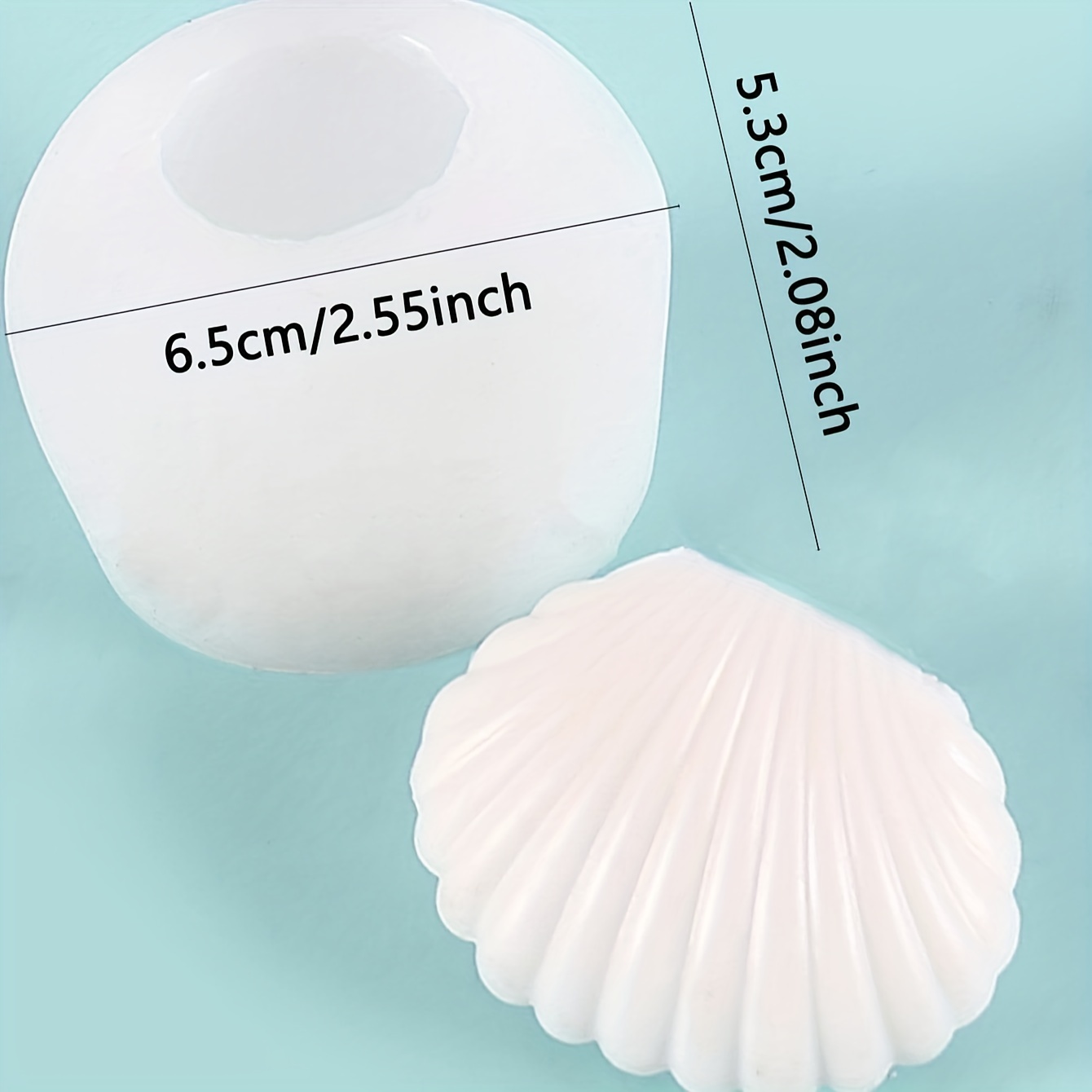 Scallop sea shell silicone craft mould large