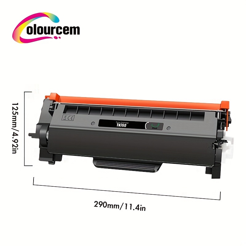 TN760 TN730 Black Toner Cartridge 2 Pack Replacement for Brother TN760  TN730 High Yield DCP-L2550DW MFC-L2710DW MFC-L2750DW HL-L2395DW HL-L2350DW  HL-L2390DW HL-L2370DW Printer 