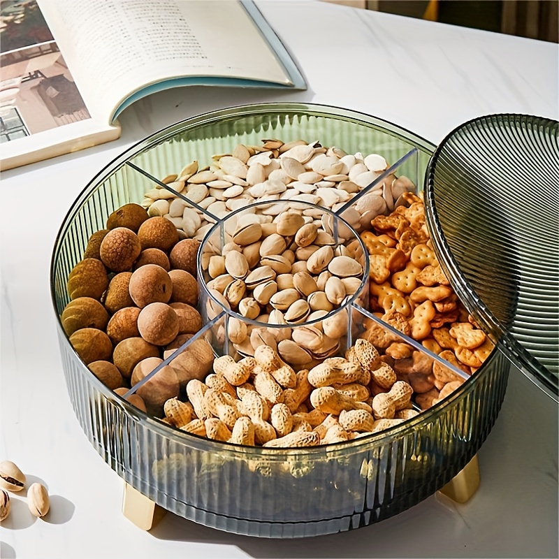 dry fruit tray with lid divided