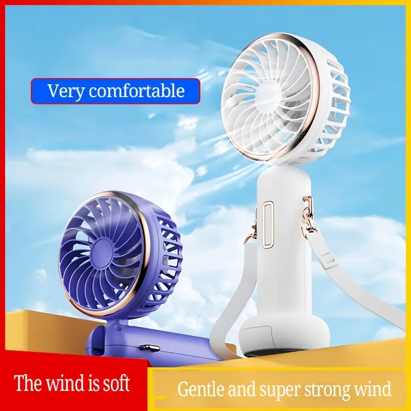 aromatherapy style handheld fan mini portable personal cooling fan usb rechargeable wearable hanging neck fan for men and women multifunctional 3 speed adjustment details 1
