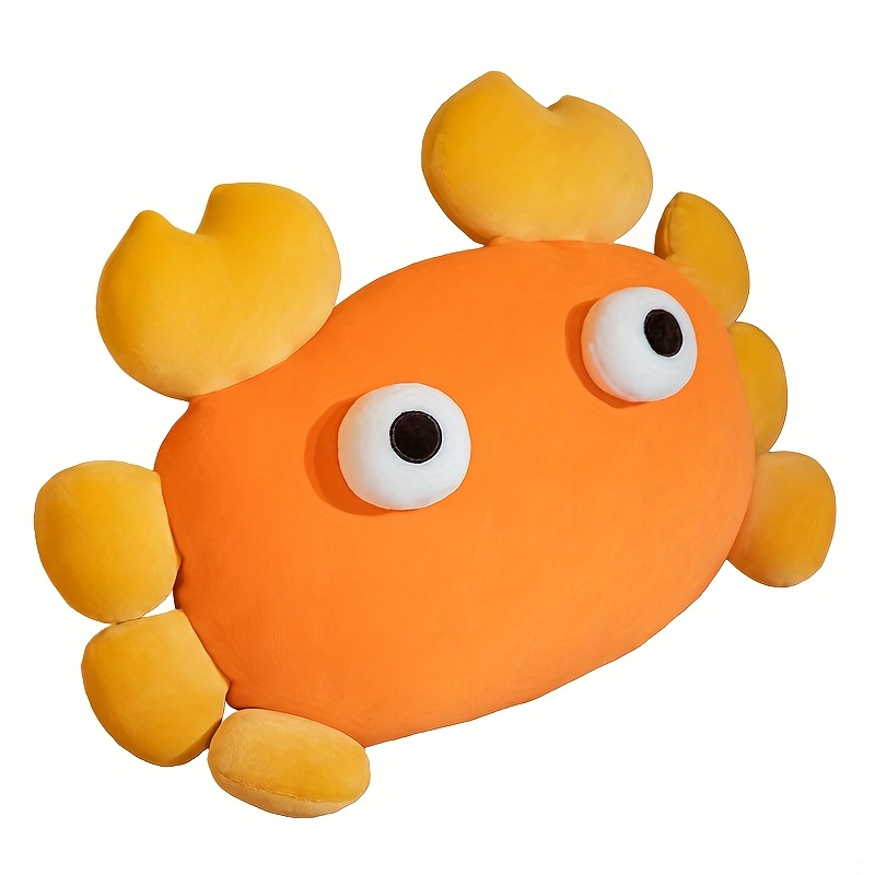 crab stuffed animal plush pillow soft sea animal plush crab toy 40cm crab plush decoration orange crab toy gift birthday gift 0