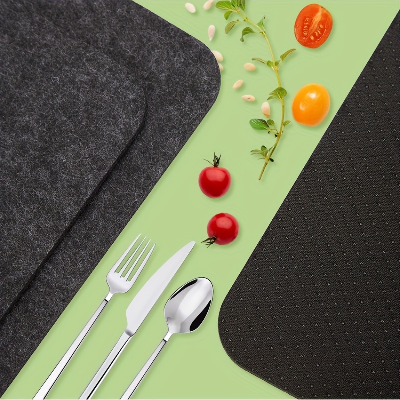 Silicone Placemat, Heat Resistant Air Fryer Pad, Felt Kitchen