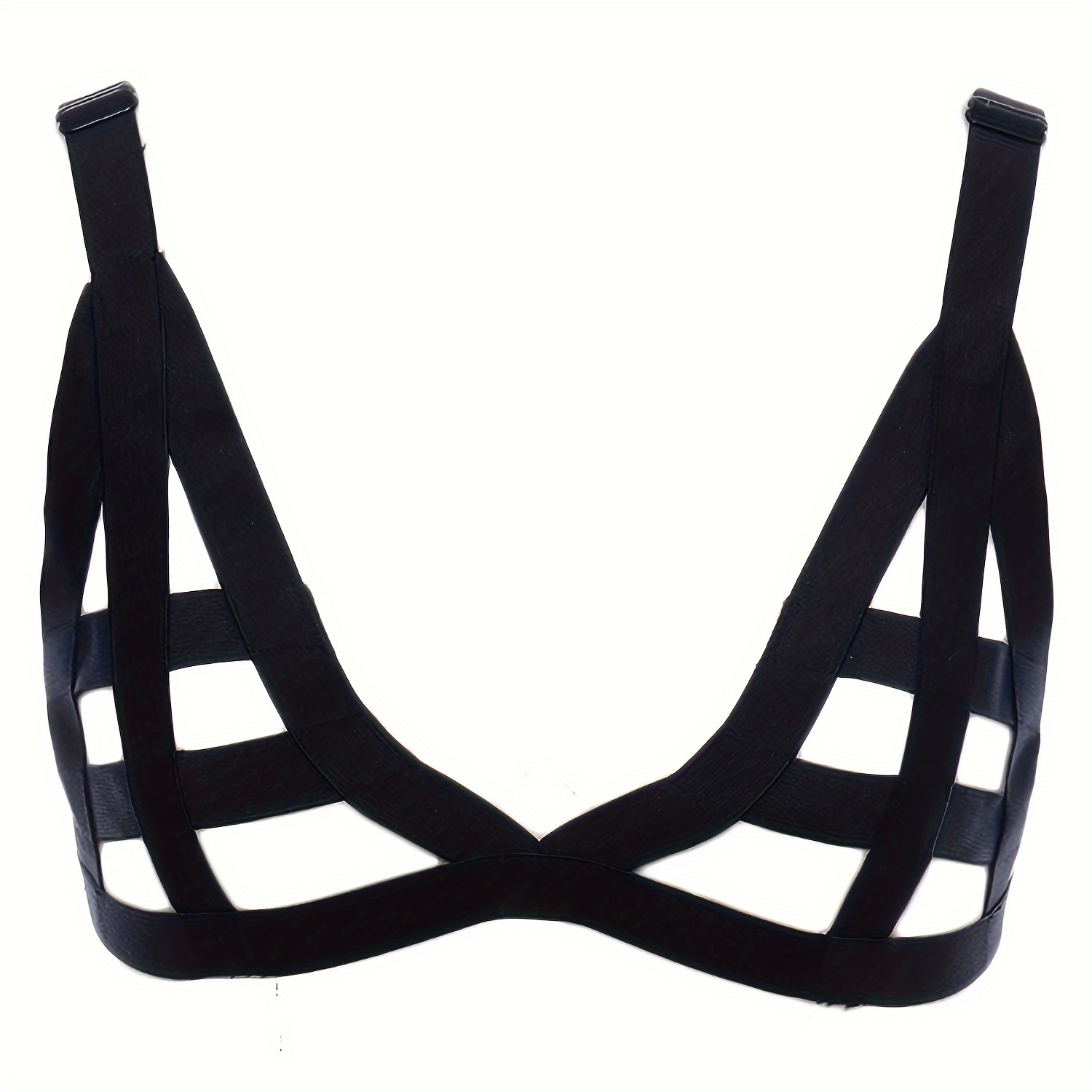 Womens Strappy Harness Hollow Out Cage Bra Cupless Lingerie for Women Girls  Supplies Lace Unpadded Bralette Crop Top
