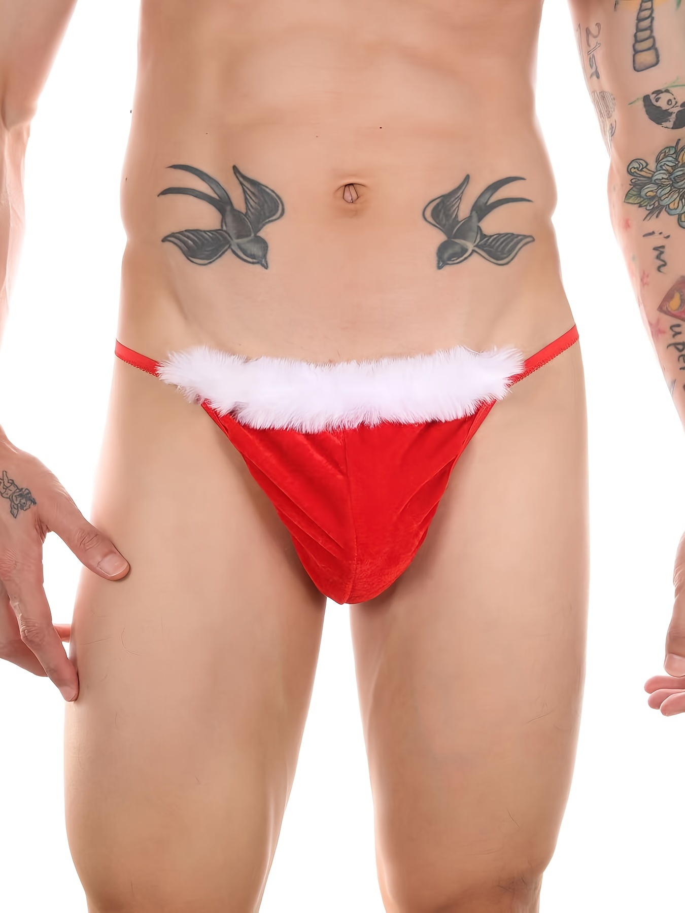 Men's Plush Low-* G-Strings & Thongs - Sexy and Comfortable Underwear for  Christmas and Valentine's Day