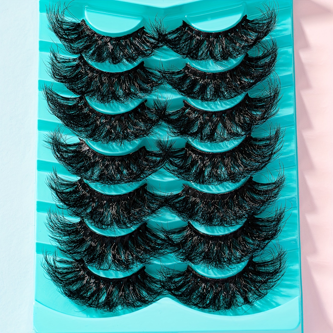 False Eyelashes 8d Thick Fluffy Three Dimensional Faux Mink Temu New Zealand