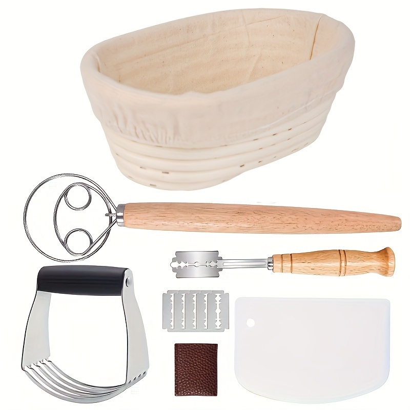 Silicone Bread Baking Set With Slicer Dough Whisk And - Temu
