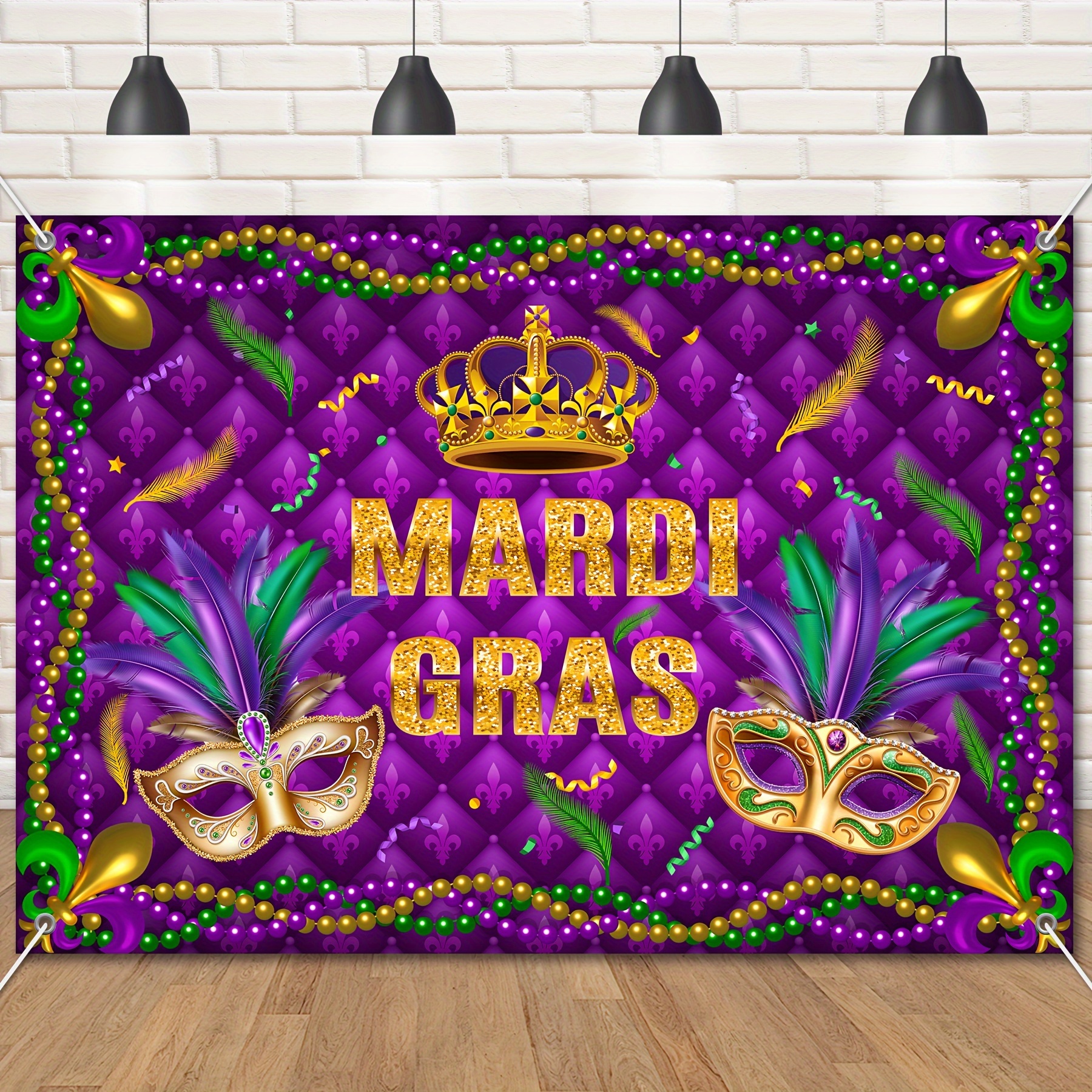 2019 Mardi Gras Decor, Mardi Gras Centerpiece, Mardi Gras Tree Topper,  Mardi Gras Tabletop, Mardi Gras Decoration, Fat Tuesday Decor 