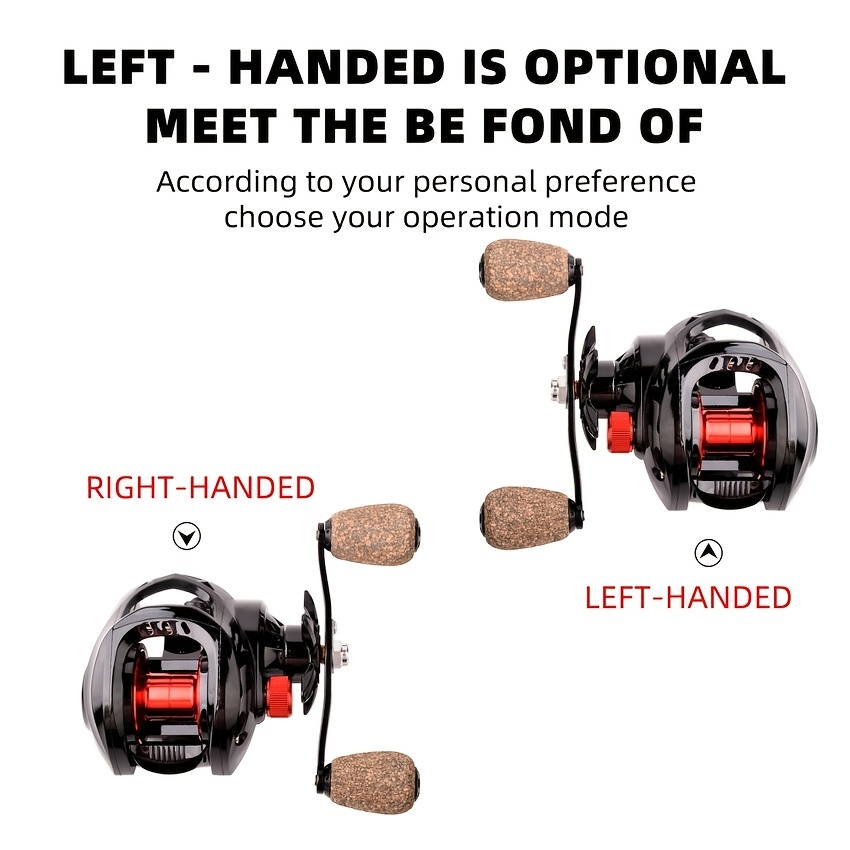 Carbon BFS Baitcasting Fishing Reel Left Right Hand Bait Finesse Carbon Baitcasting  Reel (Use Mode : Left Hand) : : Sports & Outdoors