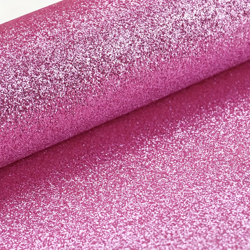 Fine Glitter Fabric Sheet Red