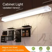 1pc led motion sensor cabinet light wireless magnetic usb charging night light suitable for wardrobes closets cabinets stairs corridors and shelves details 0