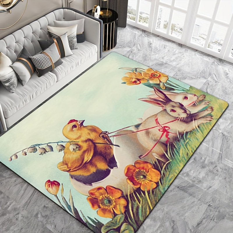 Alfombrilla antideslizante para cocina, Alfombra de girasol y gallo para  interiores y exteriores, dormitorio, baño, entrada