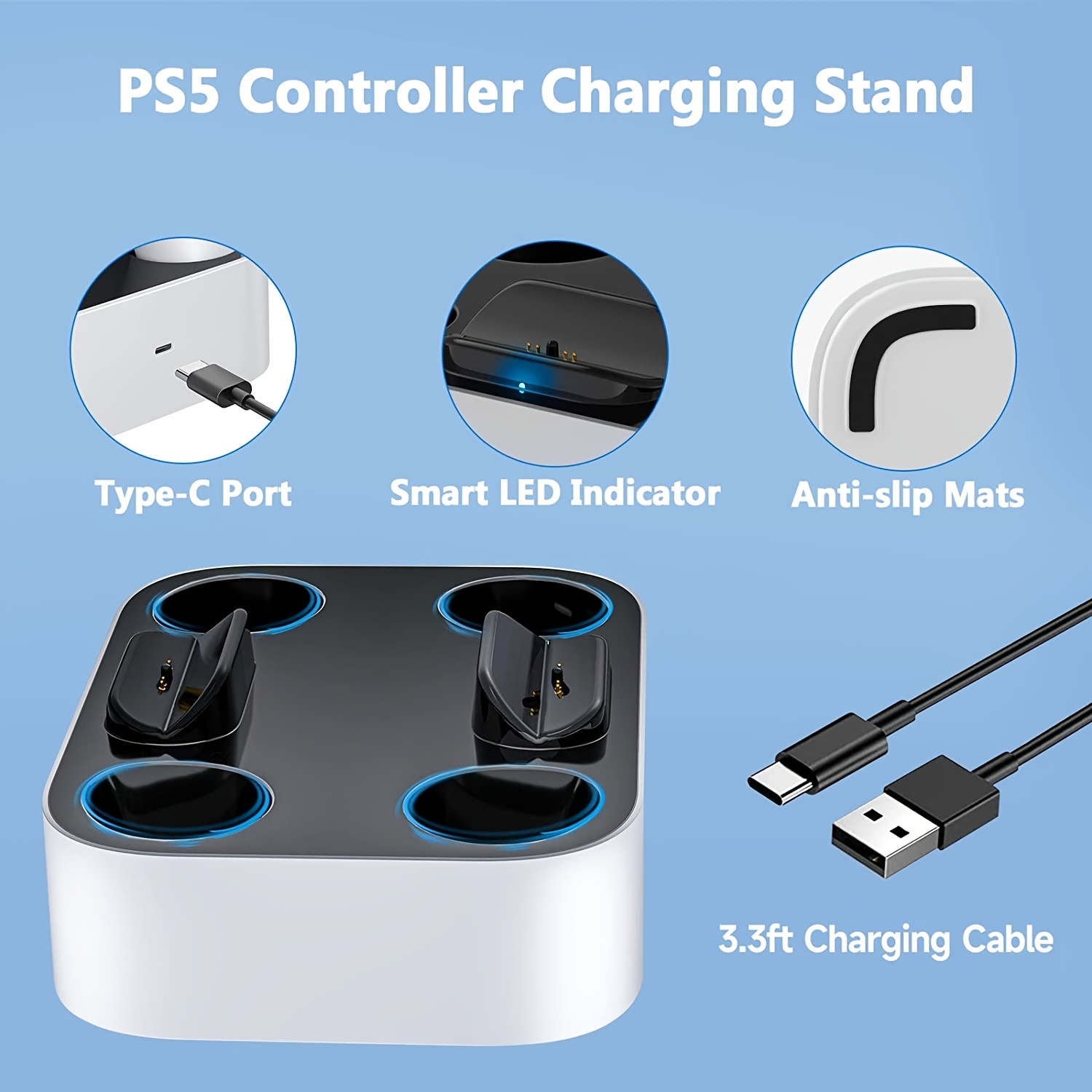 Cable Usb Vers Usb-C Sony Pour Manette Ps5 2M Original Charge Et