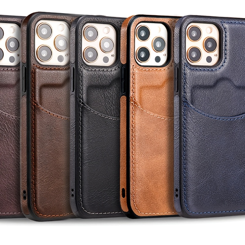 Leather Cards Solt Wallet Case for IPhone 14 Pro Max 13 12 Mini 11