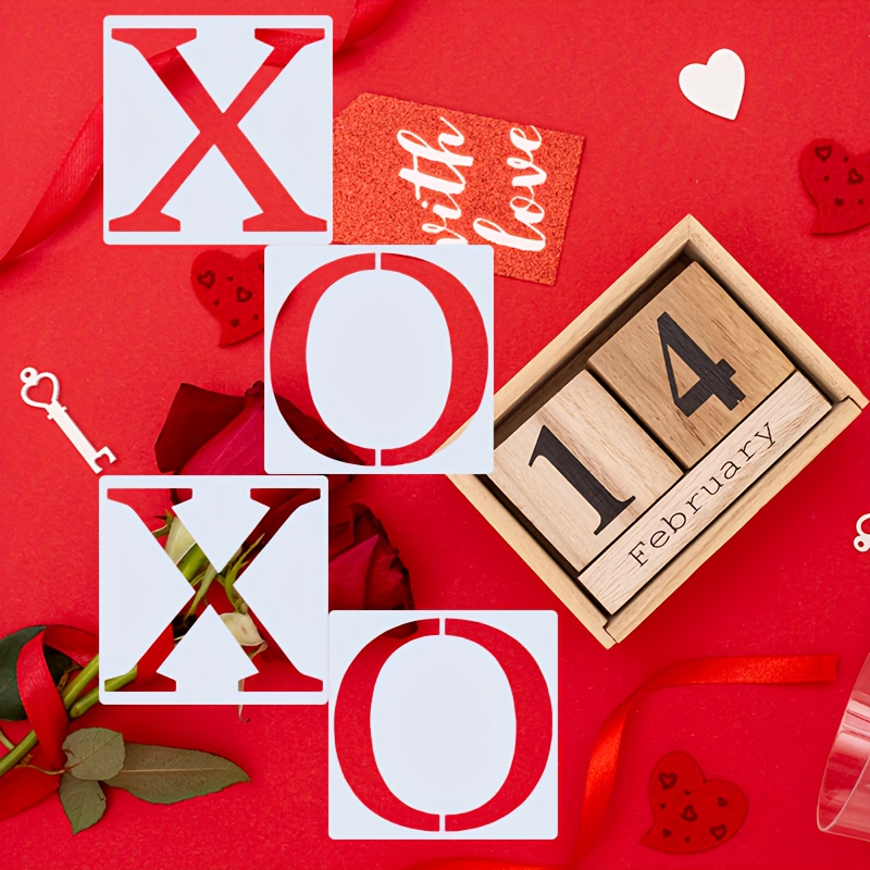 Valentine's Day 16 Painting Stencils For Wood Canvas Paper - Temu