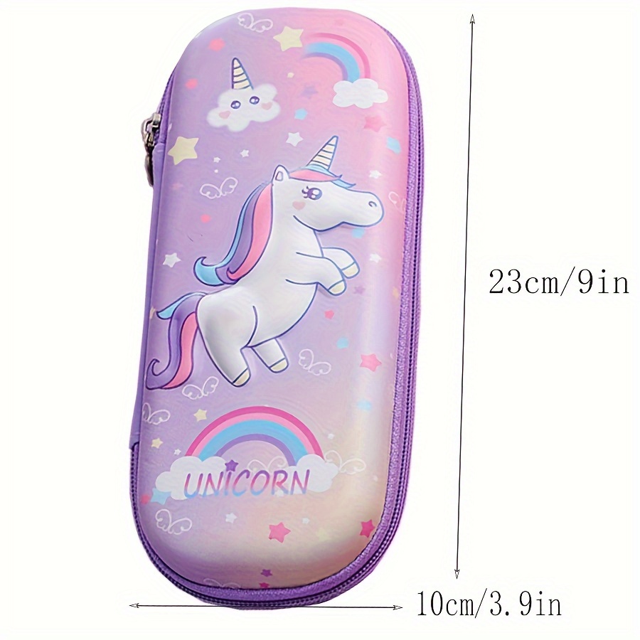 3D EVA unicorn cute pencil case cartoon stationery box girls Color