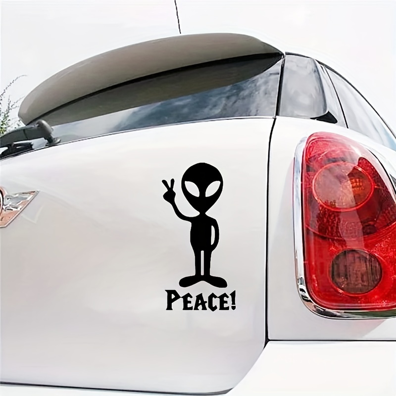 Alien Rides Reflective Stickers