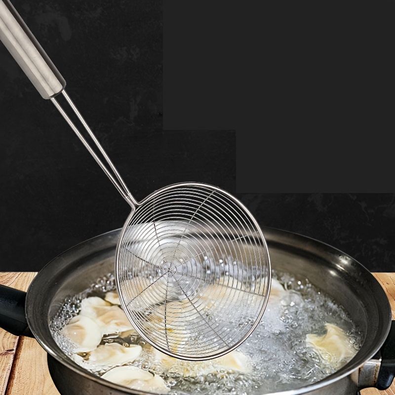 Strainer Ladle Stainless Steel Wire Skimmer Spoon With - Temu