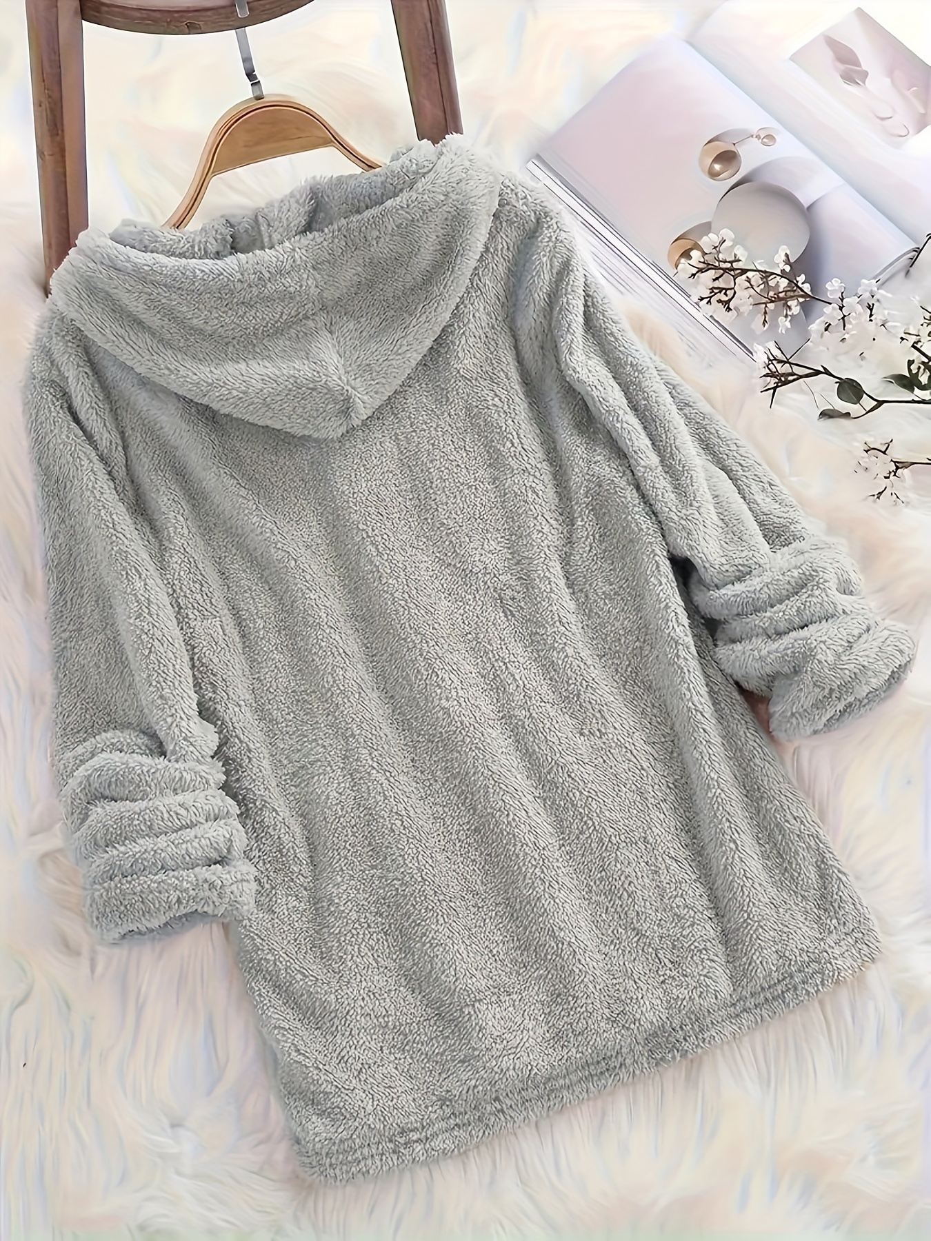 Fuzzy best sale sweatshirt womens