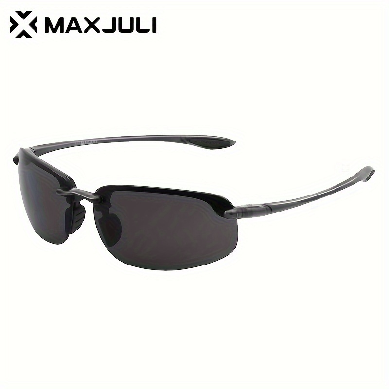 MAXJULI Sports Polarized for Men Women TR90 Rimless Frame for Running Fishing Baseball Driving MJ8001 Sun Glasses,Goggles Y2k,Eye Glasses