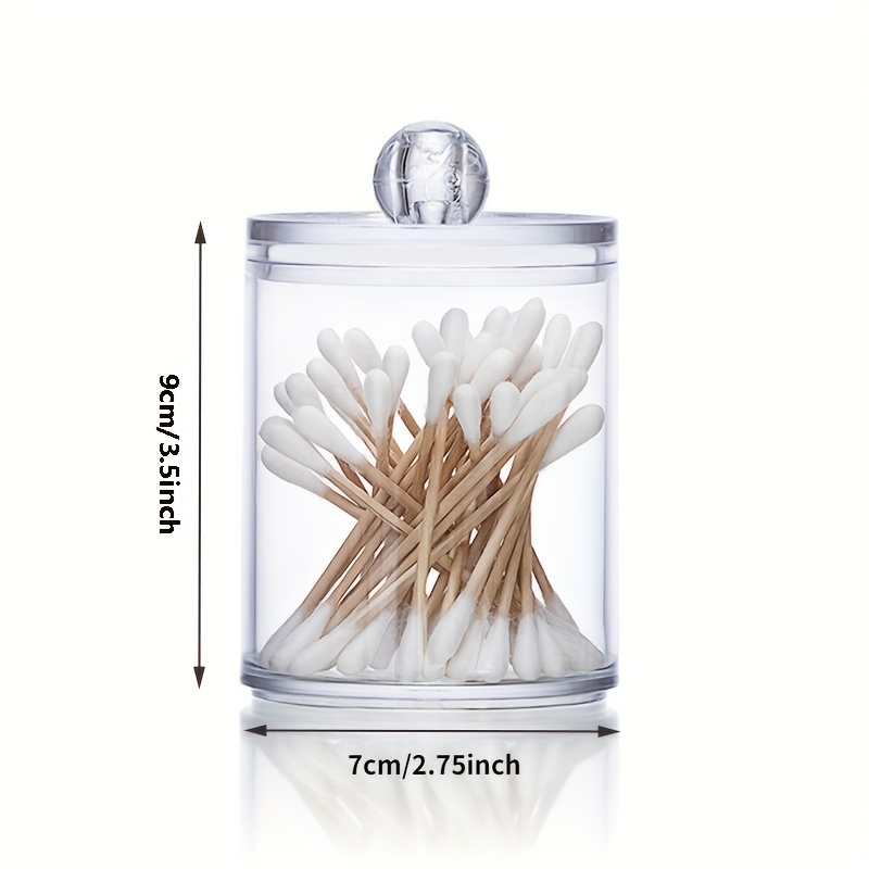 Distributeur de Cotons-Tiges Beauty 9cm Transparent