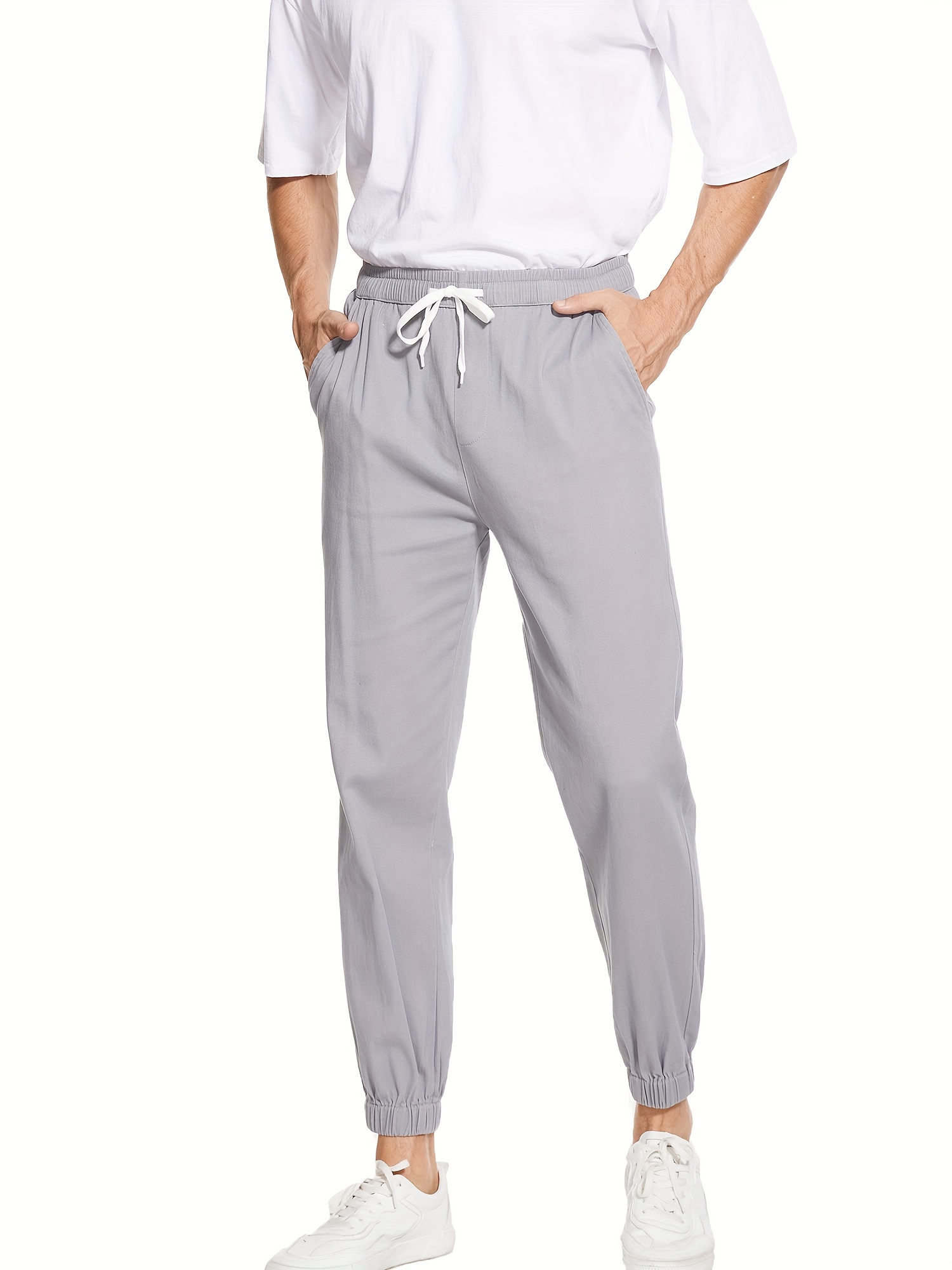 Pantalon Blanco Hombre - Temu