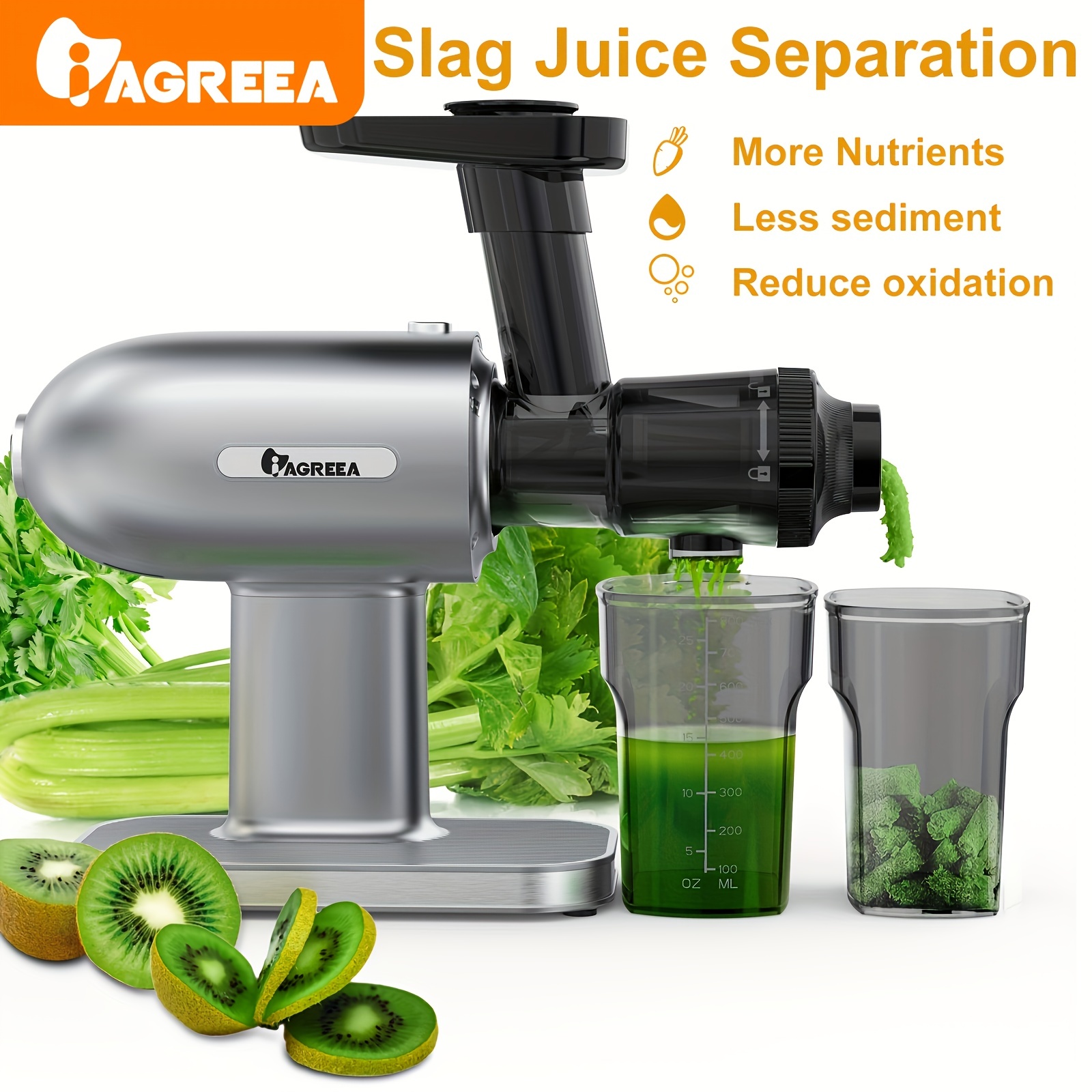 Coldpress Juicer, Compact Juice Blender