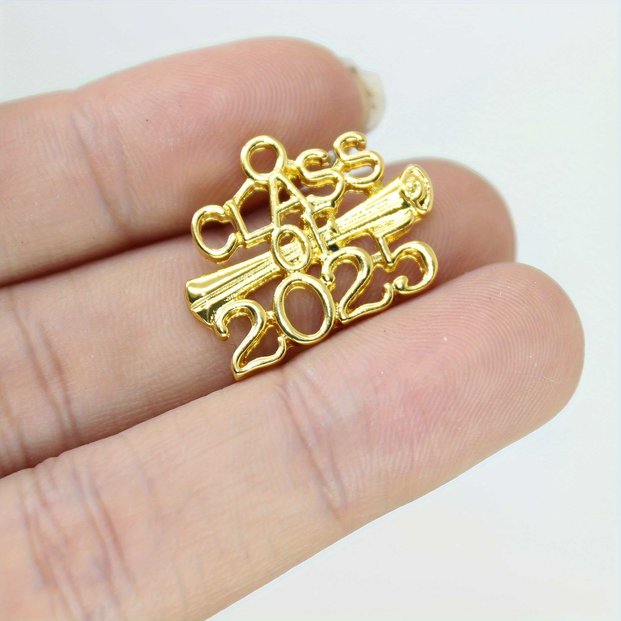 2024 Number Alloy Charms Set Diy Necklace Bracelet Earrings - Temu