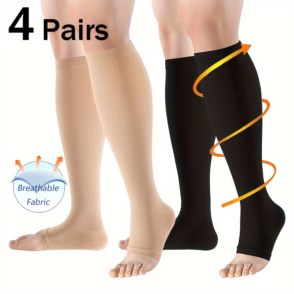 15-21mmHg Compression Pantyhose Stockings: Nursing Varicose Veins Tight  Socks for Men & Women in S-5XL Sizes