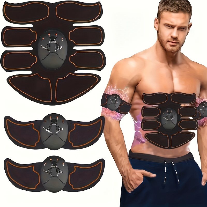 Estimulador muscular ABS eléctrico inalámbrico Voice Broad Cast  Estimulación muscular eléctrica Entrenador de cintura abdominal  Mioestimulador Fitness corporal Pérdida de peso Masajeador adelgazante  corporal - Temu