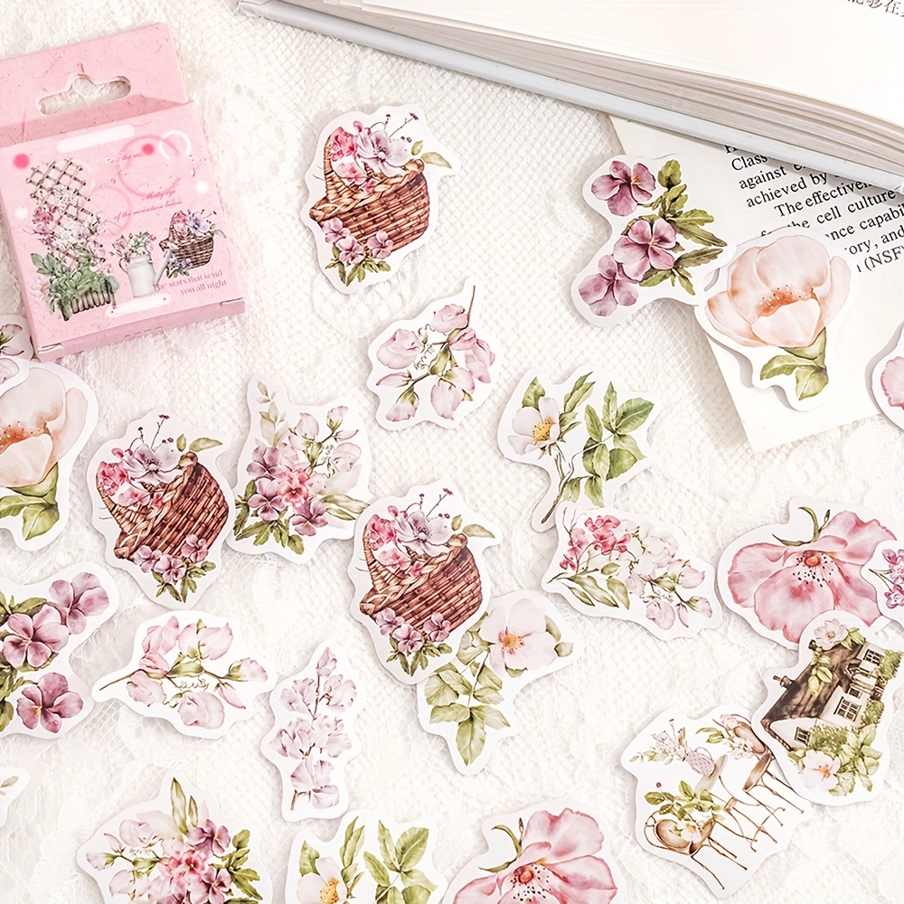 Sticker - Vintage Rose Boxed Self-Adhesive Sticker