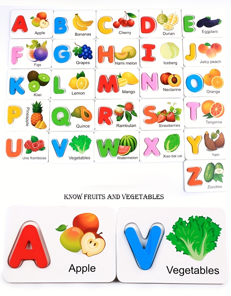 26 Schede Flash 'alfabeto Bambini Schede Flash Apprendimento - Temu Italy