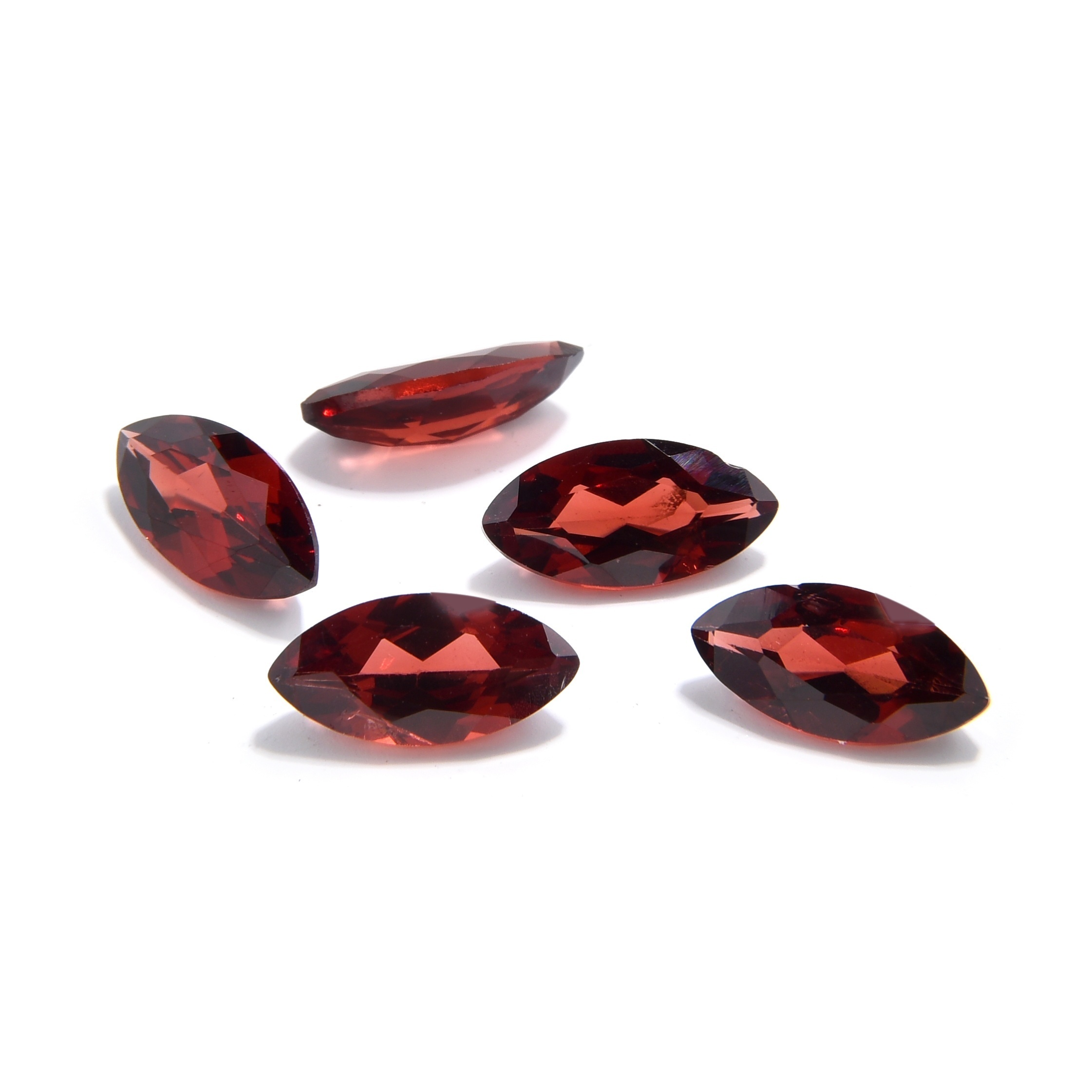 High-end Garnet & Ruby Marquise Ring Surface Loose Beads