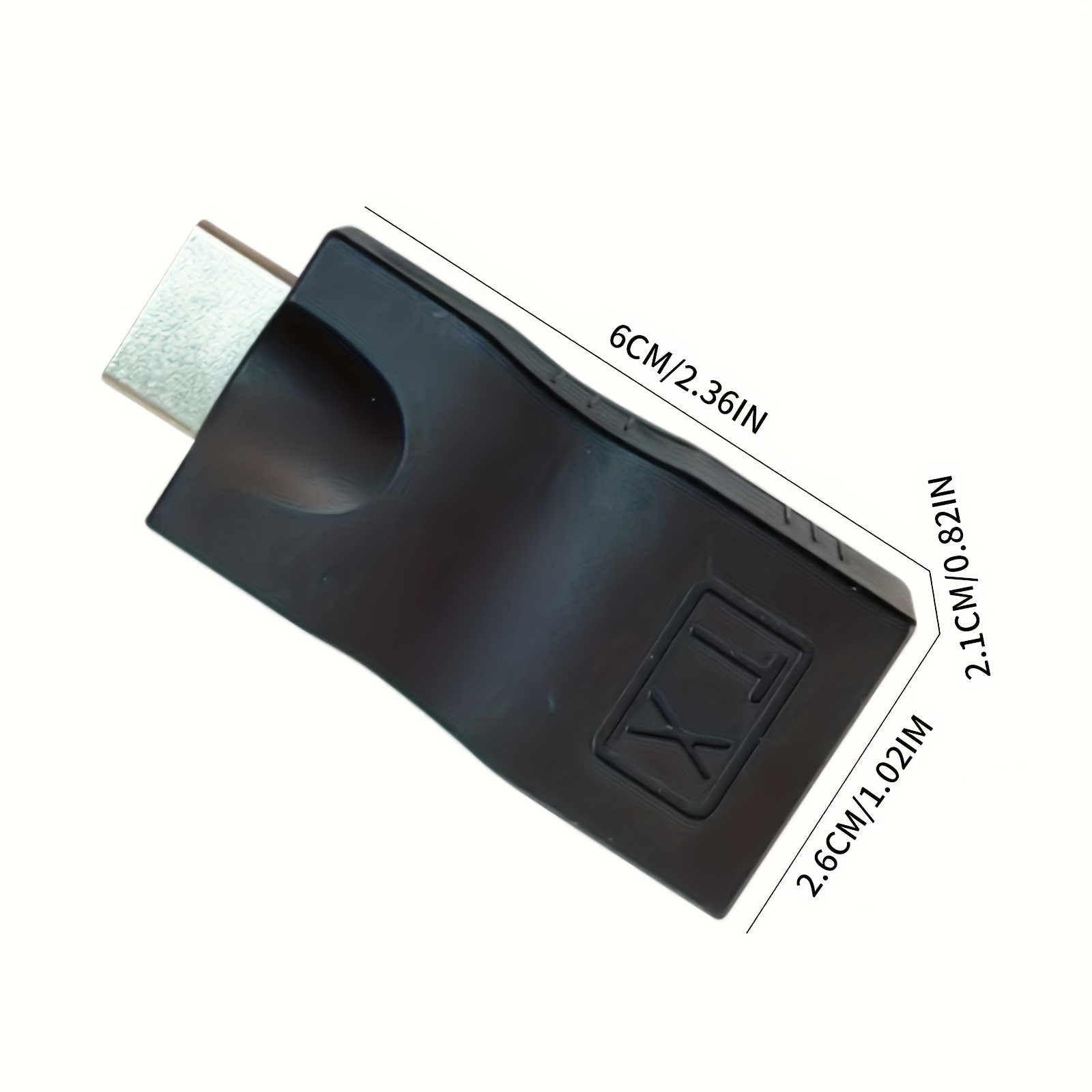 Extensor HDMI sobre Cat5e/6, divisor Ethernet RJ45 a HDMI 2 puertos  adaptador de red paquete de 2, soporte de video y audio de 1080p hasta  30m/98ft