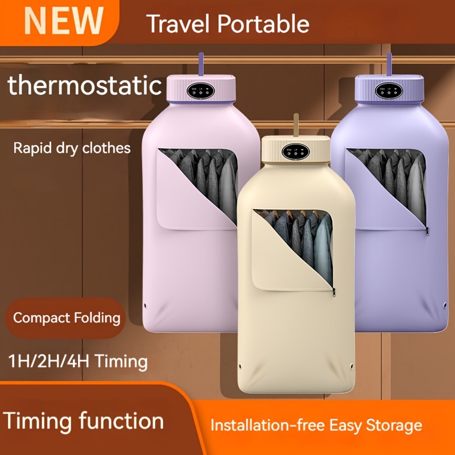 Foldable Clothes Dryer With Plug Smart Touch Screen Quick - Temu