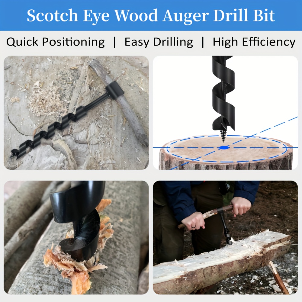 GDFYMI Settlers Wrench, Scotch Eye Wood Auger, Bushcraft Gear