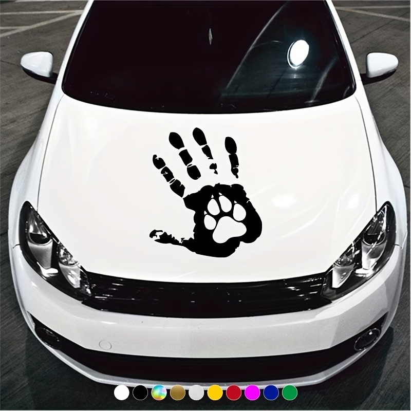 Brighten Car A Fun Handprint Dog Paw Print Decal! - Temu Canada