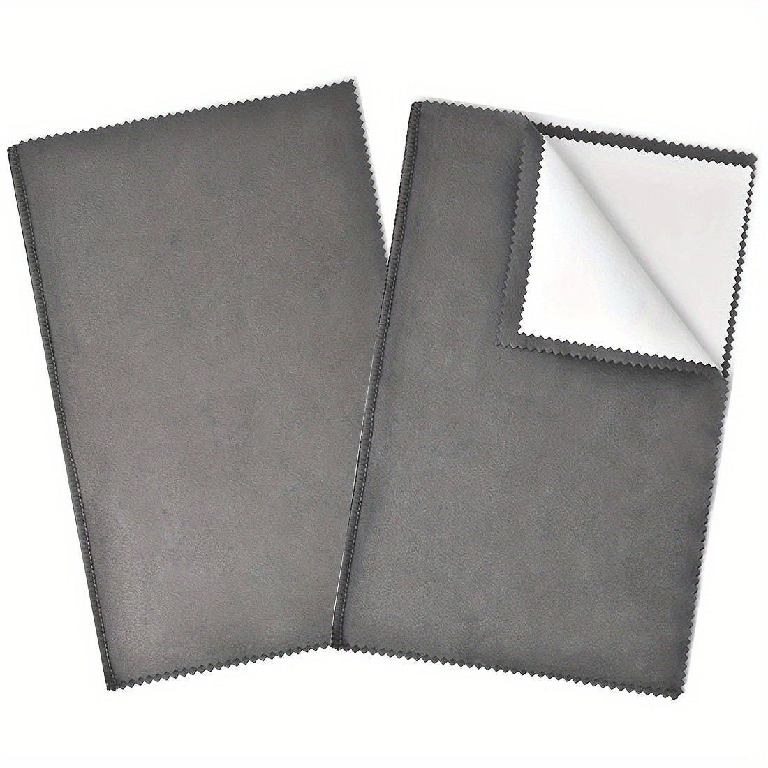 Professional Silver Cloth Deerskin Velvet Silver - Temu