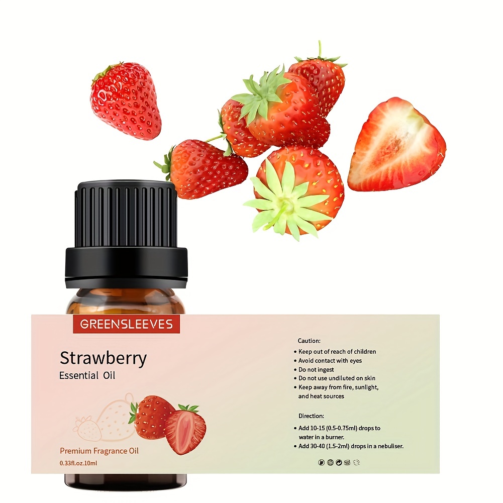 Strawberry Essential Oil 10 ml - 500 ml Pure Organic Therapeutic  Aromatherapy